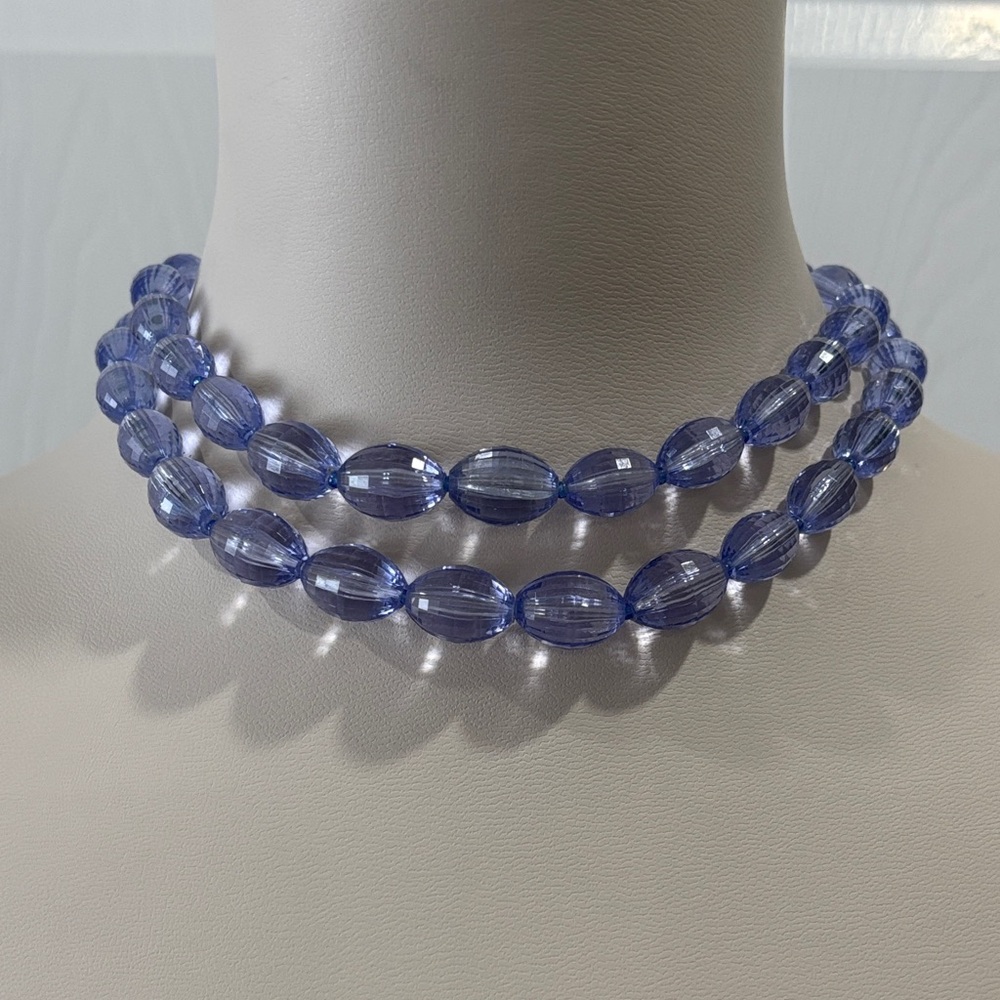 Vintage Art Deco Revival Double Strand Choker Necklace